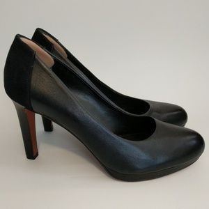 Franco Sarto Suede And Leather Pumps